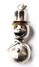 Sterling Silber Schneemann 3-D