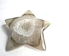 Special! Achat - Stern Gravur mit funkelnder Mitte