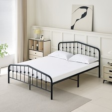 Metallbettgestell 140/160x200–inklusive Kopf-und Fußteil–mit Seitenteilen stabil