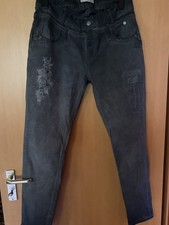 Tredy Jeans in Oliv mit