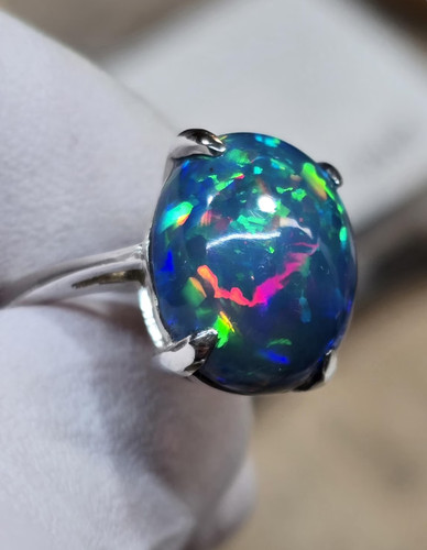 Verlobungsring schwarz opal - verlobungsring,