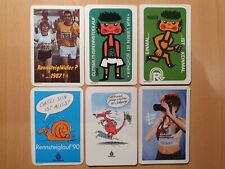 Taschenkalender 6x DDR GutsMuths Rennsteiglauf Sport Langlauf Wandern Germina