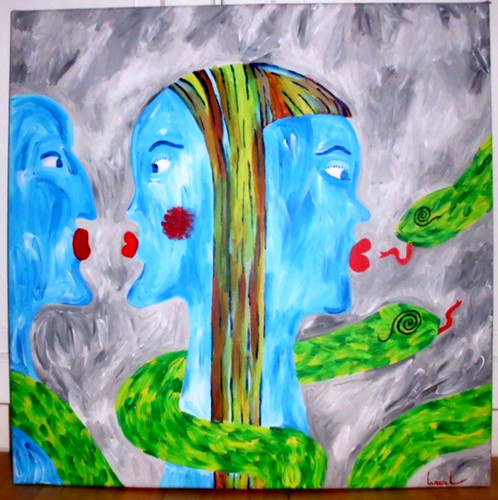 Großes bild acryl auf - großes,