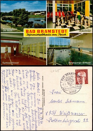 Ansichtskarte bad bramstedt - bad,