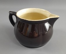 DDR Haushalt und Küche DEKO Krug Ton Keramik Milchtopf Topf Kanne braun alt