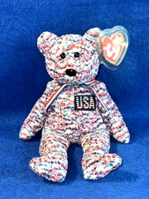 TY BEANIE BABY++USA++Teddy