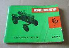 Deutz Schlepper D15 / D15.1 Ersatzteilkatalog