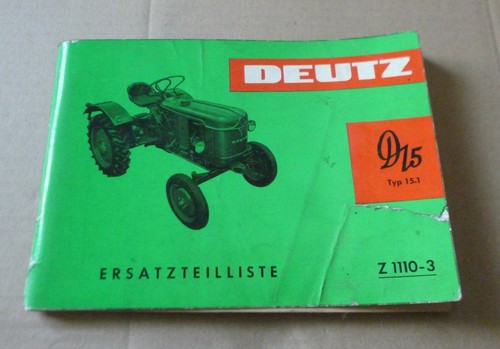 Deutz schlepper d15 1 - d15, d15.1