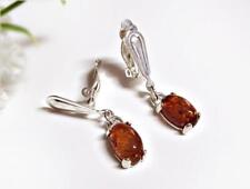 Bernstein Ohrclips 925 braun