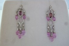 echtschmuck Platin 950 Ohringe hängend ca. 5 cm lang