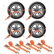 4x Spanngurte AUTOTRANSPORT