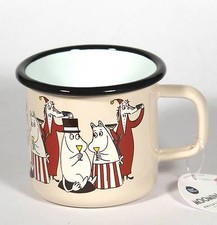 Muurla Moomin Mumin Becher Tasse Emaille Serie Friends " Party " rot