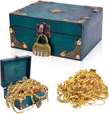 Holz Schatztruhe Box mit