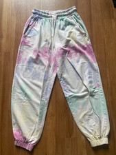 Bershka Jogginghose Damen Mädchen bunt Batik Gr. XS