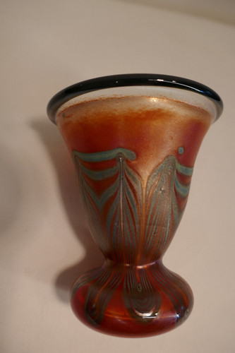 Eisch kleine vase irisierend - eisch,