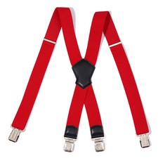 X Form Hosenträger Rot