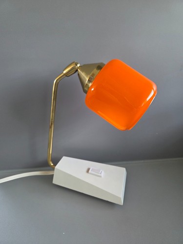 Vintage tischlampe 70er orange - vintage,