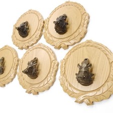 5 x Keilerschilder geschnitzt