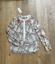 OUI Damen Leicht Bluse Animal