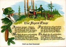 pk2534 - AK -  Gruß aus Bad Bramstedt - Des Jägers Klage