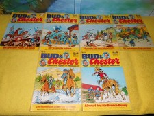 6 x BUD & Chester, Zwei irre Typen in Wildwest Nr. 2, 3, 4, 5, 13, 14 Rarität !!