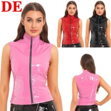 Damen wetlook crop top - de,