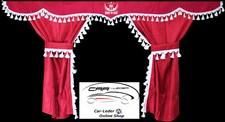 Truck Curtains Drapes Red