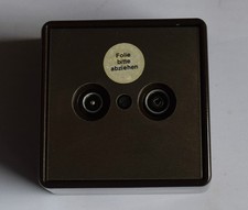 Jung  Aufputz-Gehaeuse braun/messing  (E9)