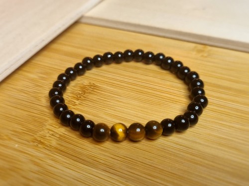 6mm onyx armband mit - 6mm,