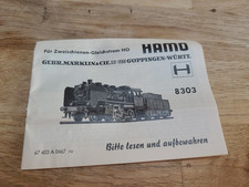 Märklin -8303 -Dampflok-H0 Original Beschreibung Bedienungsanleitung Anweisung 