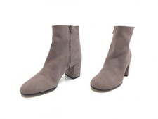 Theresia M. Damen Stiefel Stiefelette Boots Leder Freizeit Comfort Taupe Gr 36