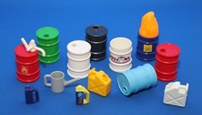 Playmobil® Zubehör zur Auswahl Tankstelle Fass Motoröl Benzin Kanister Shell #D