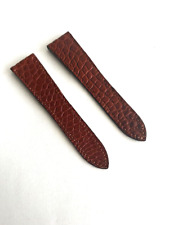 Sondermodell Echt ALLIGATOR Flanke Ersatz Uhrenarmband mahagoni 24 auf 18mm