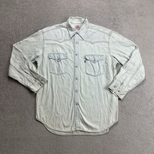 LEVIS Vintage Hemd Jeanshemd Shirt Gr L Jeans Western Denim Cowboy 20905 Blau