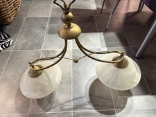 Duplavis Vintage Hängelampe Aus Messing Und Glas