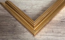 Leerrahmen Bilderrahmen-Holz-Barock-Sondermaße-alle Größen 821 Gold