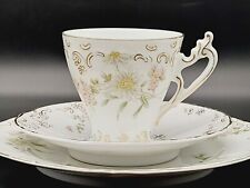 Tasse Gedeck Kaffeetasse Jugendstil Krautheim & Adelberg Selb um 1900 Blumen 