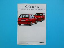 Prospekt / Katalog mit Preisliste - Opel Corsa A - Tuning und Zubehör - 02/92