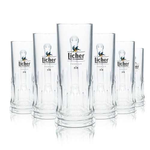 Licher bier glas 3l krug - 6x,