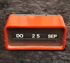 Arlac Dati, Ewiger Kalender, 70er Jahre, Weinrot,Vintage