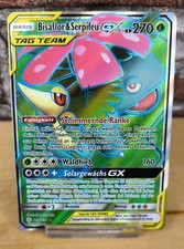 Pokémon Bisaflor Serpifeu GX Full Art Welten Im Wandel 210/236