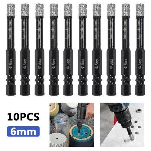 10x diamant trockenbohrer 6mm - diamant,