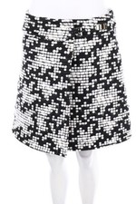 courrèges Rock Wickel F 38 = D 36 schwarz-weiß