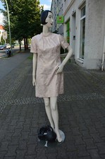 Rosa Glitzer Cocktail Damenmode Kleid A-Schnitt 60er TRUE VINTAGE 60s dress