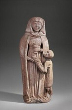 MADONNA GOTISCH SKULPTUR STEIN