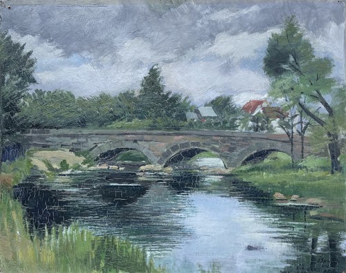 Impressionist landschaft mit - impressionist,