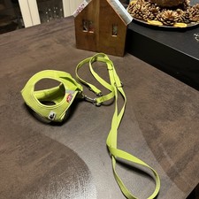 Curli Clasp Brustgeschirr Hund Soft mit passender Leine Grün 3-5 Kg