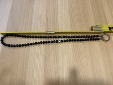 Leonardo Kette, Lang, Edelstahl, Clipring für Anhänger, Glasperlen