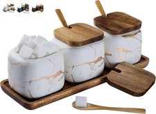 3er Set Zuckerdose Keramik mit