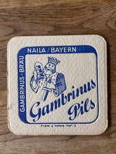 Bierdeckel „ Gambrinus Bräu“/ Naila/Bayern
